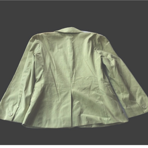 Vintage Juicy Couture Mint Green Pinstripe Blazer/ Jacket - Picture 7 of 8